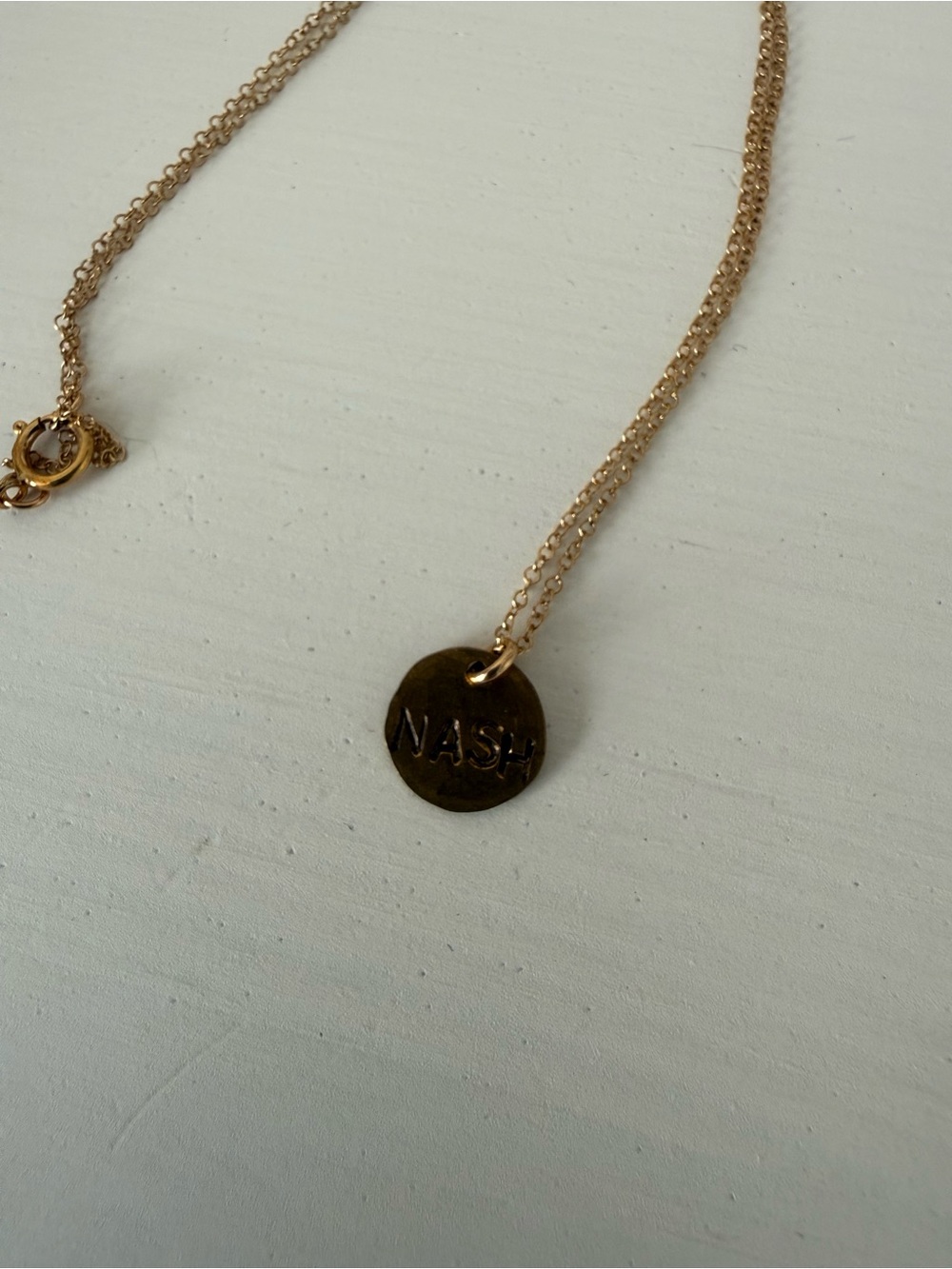 NASH Gold Disc Pendant Necklace